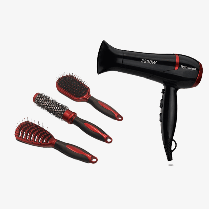 Séchoir 2200W  2vit 3 temp air froid +3 brosses-TCO-6075 