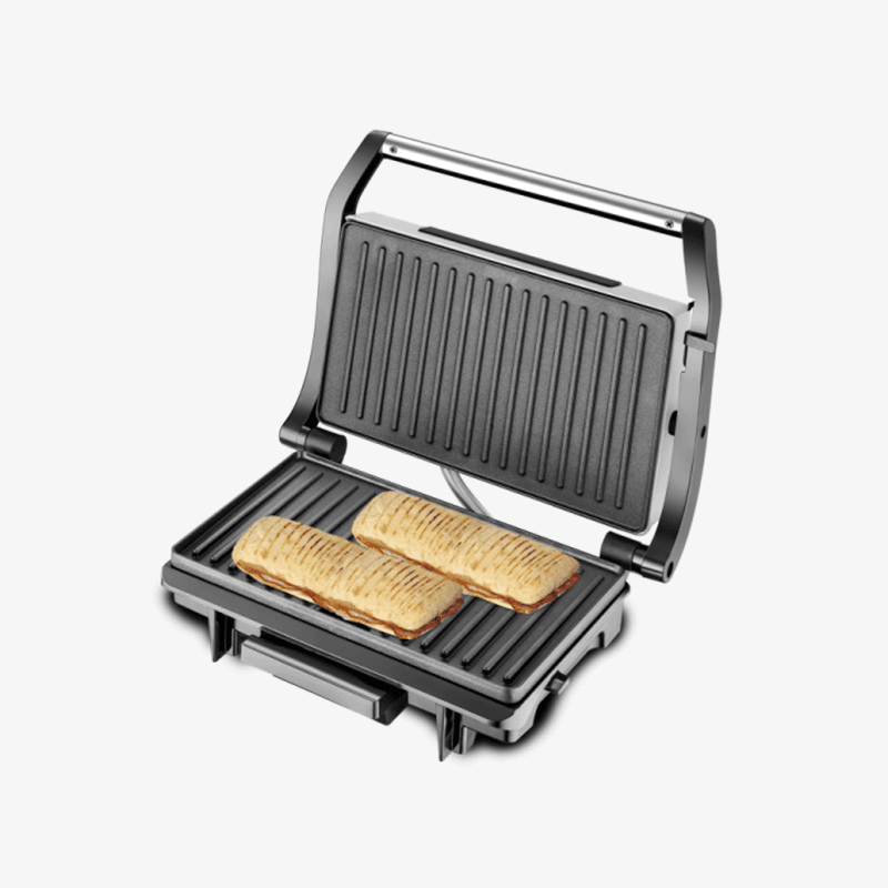  Panini grill couv coul inox  1500W-TGD-020 - 2