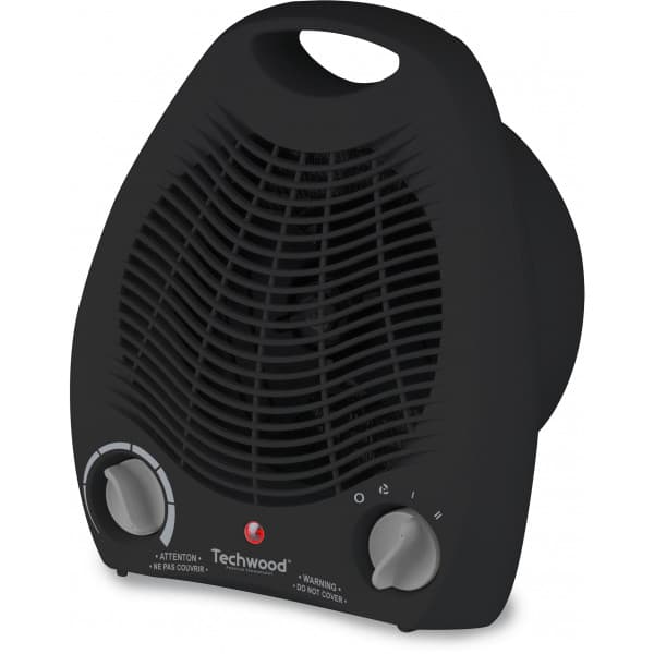 noir appareil de chauffage soufflant 2000W 2 allures + ventilation- TCG-2016 