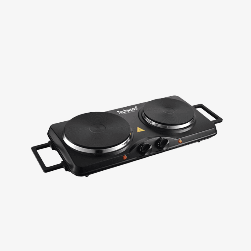 plaque electrique deux feux noir - TPE-2506