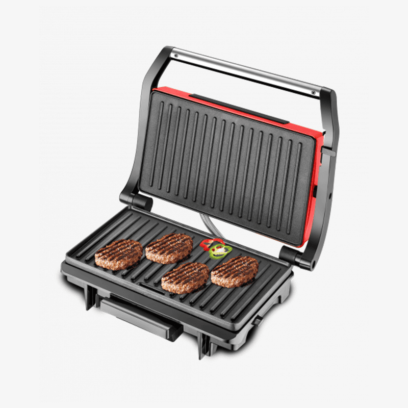 Panini grill inox rouge 1500W-TGD-015 - 2